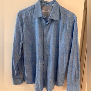 Robert Graham Light Blue Paisley Shirt
